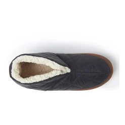 Dearfoams Mens Memory Foam Bootie Slippers