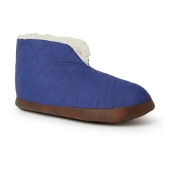 Dearfoams Mens Memory Foam Bootie Slippers