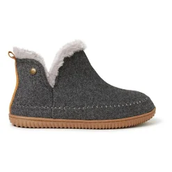 Dearfoams Mens Memory Foam Bootie Slippers