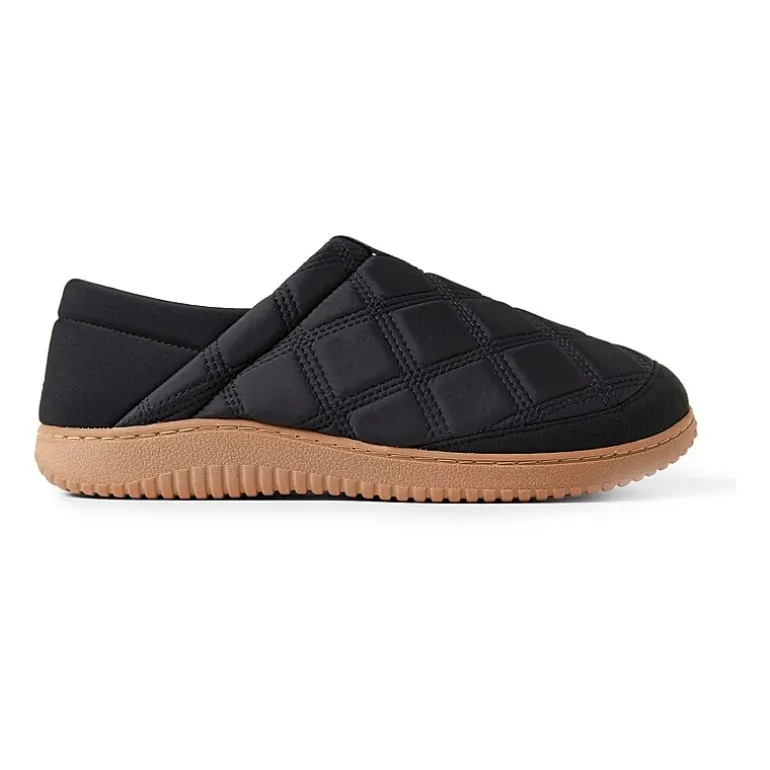 Dearfoams Mens Memory Foam Slip-On Slippers