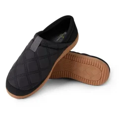 Dearfoams Mens Memory Foam Slip-On Slippers