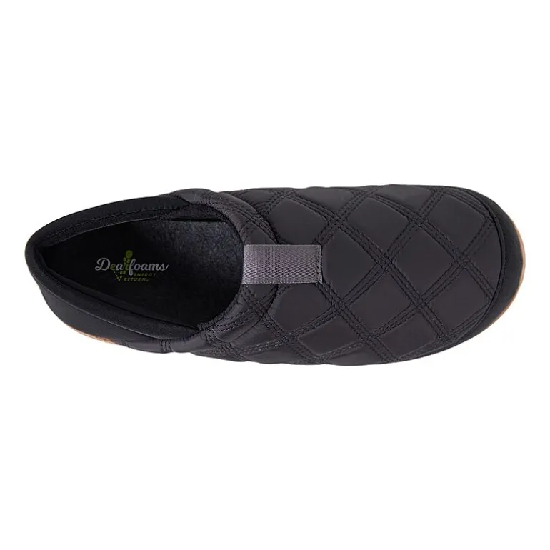 Dearfoams Mens Memory Foam Slip-On Slippers