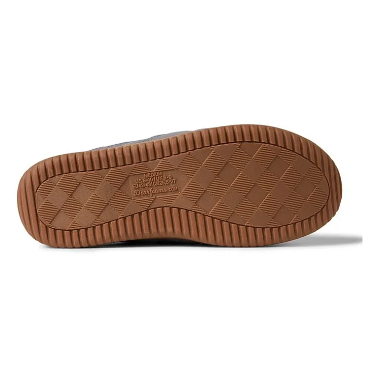 Dearfoams Mens Memory Foam Slip-On Slippers