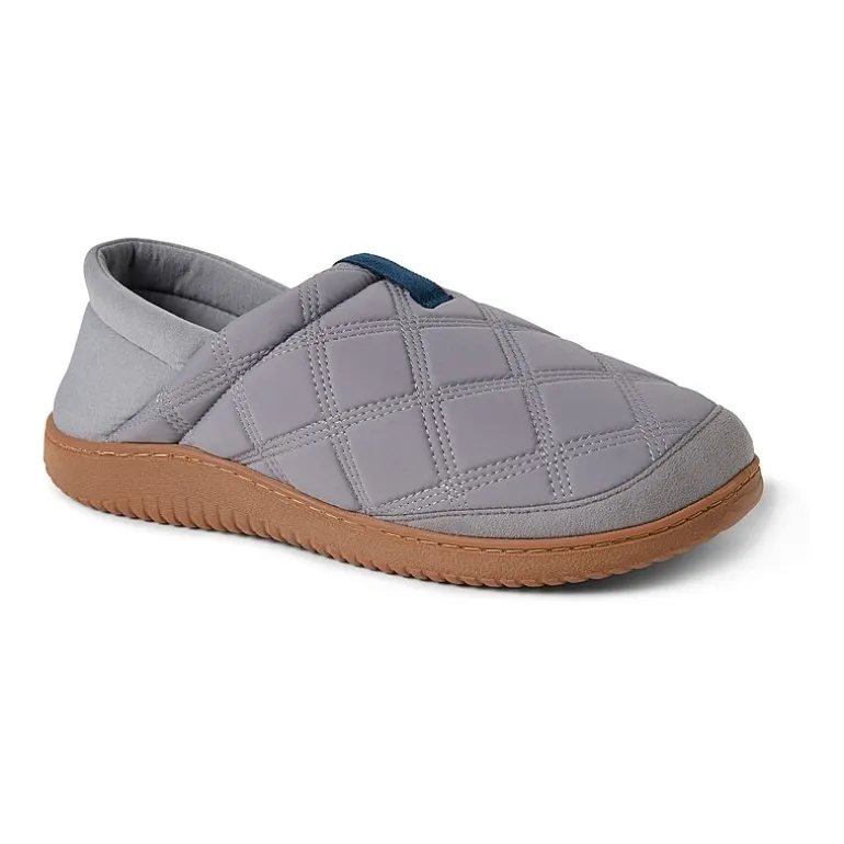 Dearfoams Mens Memory Foam Slip-On Slippers