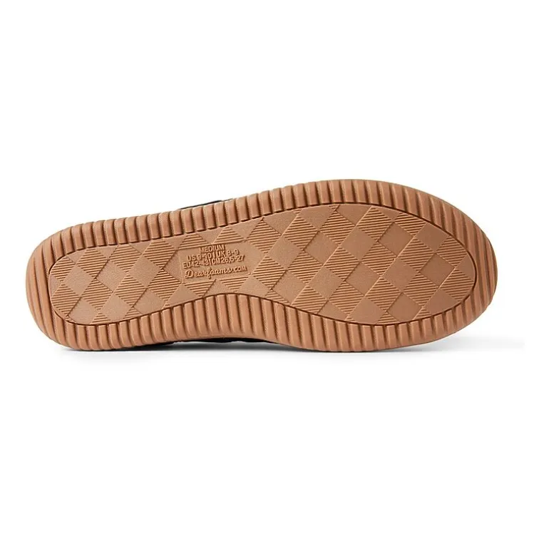 Dearfoams Mens Memory Foam Slip-On Slippers