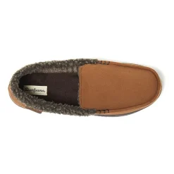 Dearfoams Mens Moccasin Slippers