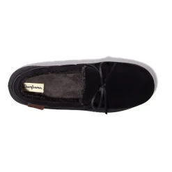 Dearfoams Mens Pierce Microsuede Moc with Tie Slippers