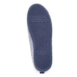 Dearfoams Rachel Marled Chenille Closed Back Womens Memory Foam Slip-On Slippers