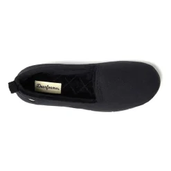 Dearfoams Rachel Velour Closed Back Womens Memory Foam Slip-On Slippers