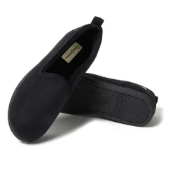 Dearfoams Rachel Velour Closed Back Womens Memory Foam Slip-On Slippers