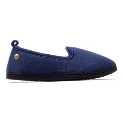 Dearfoams Rachel Velour Closed Back Womens Memory Foam Slip-On Slippers