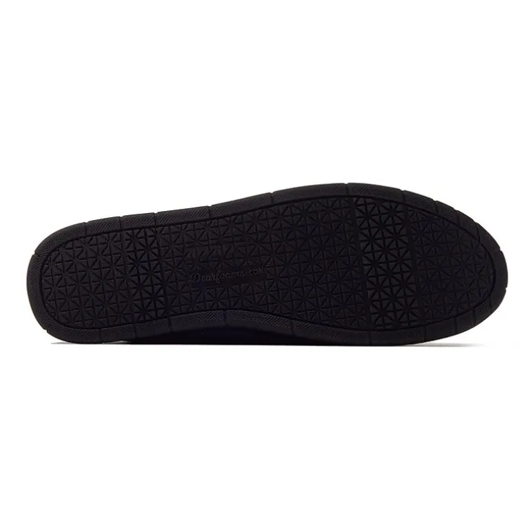 Dearfoams Rachel Velour Closed Back Womens Memory Foam Slip-On Slippers