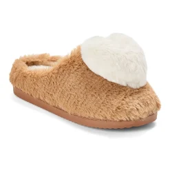 Dearfoams Rosie Furry Icon Womens Memory Foam Clog Slippers