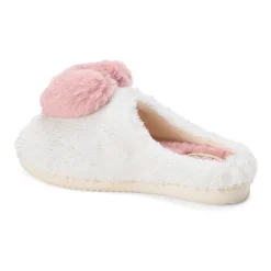 Dearfoams Rosie Furry Icon Womens Memory Foam Clog Slippers