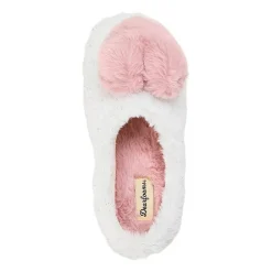Dearfoams Rosie Furry Icon Womens Memory Foam Clog Slippers