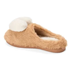 Dearfoams Rosie Furry Icon Womens Memory Foam Clog Slippers