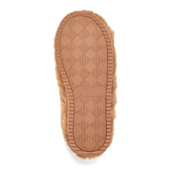 Dearfoams Rosie Furry Icon Womens Memory Foam Clog Slippers