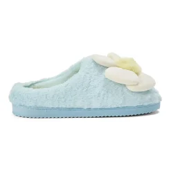 Dearfoams Rosie Furry Icon Womens Memory Foam Clog Slippers
