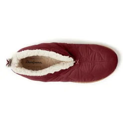 Dearfoams Warm Up Mens Memory Foam Bootie Slippers