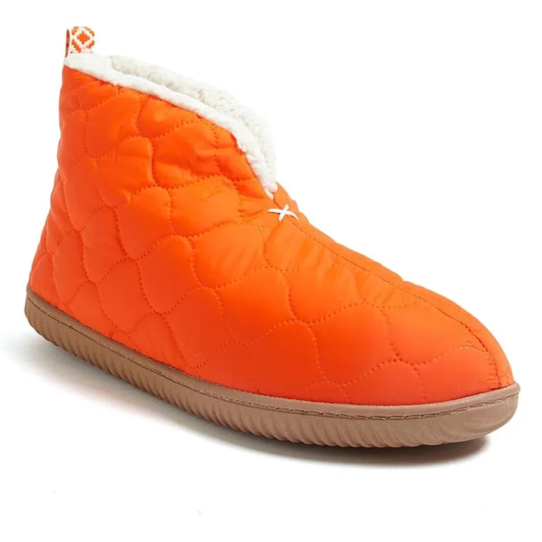Dearfoams Warm Up Mens Memory Foam Bootie Slippers
