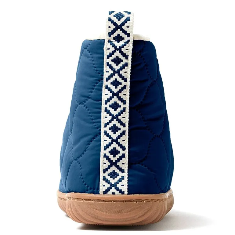 Dearfoams Warm Up Mens Memory Foam Bootie Slippers