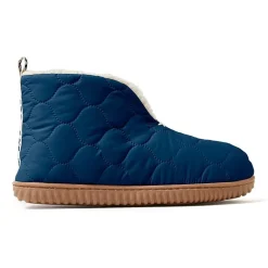 Dearfoams Warm Up Mens Memory Foam Bootie Slippers