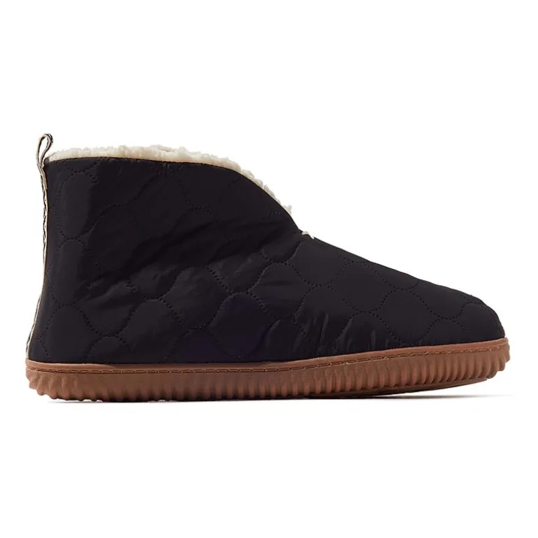 Dearfoams Warm Up Mens Memory Foam Bootie Slippers
