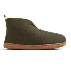 Dearfoams Warm Up Mens Memory Foam Bootie Slippers