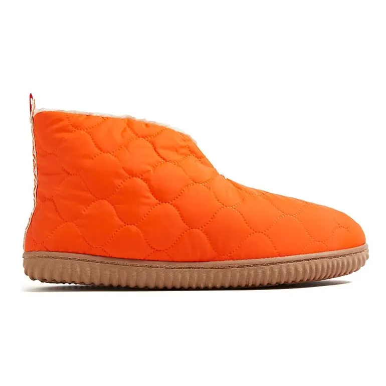 Dearfoams Warm Up Mens Memory Foam Bootie Slippers