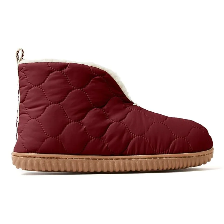 Dearfoams Warm Up Mens Memory Foam Bootie Slippers