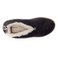 Dearfoams Warm Up Womens Memory Foam Bootie Slippers