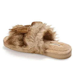 Dearfoams Womens Memory Foam Slip-On Slippers