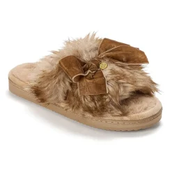 Dearfoams Womens Memory Foam Slip-On Slippers