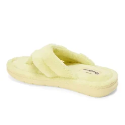 Dearfoams Wrenley Terry Thong Womens Memory Foam Slip-On Slippers