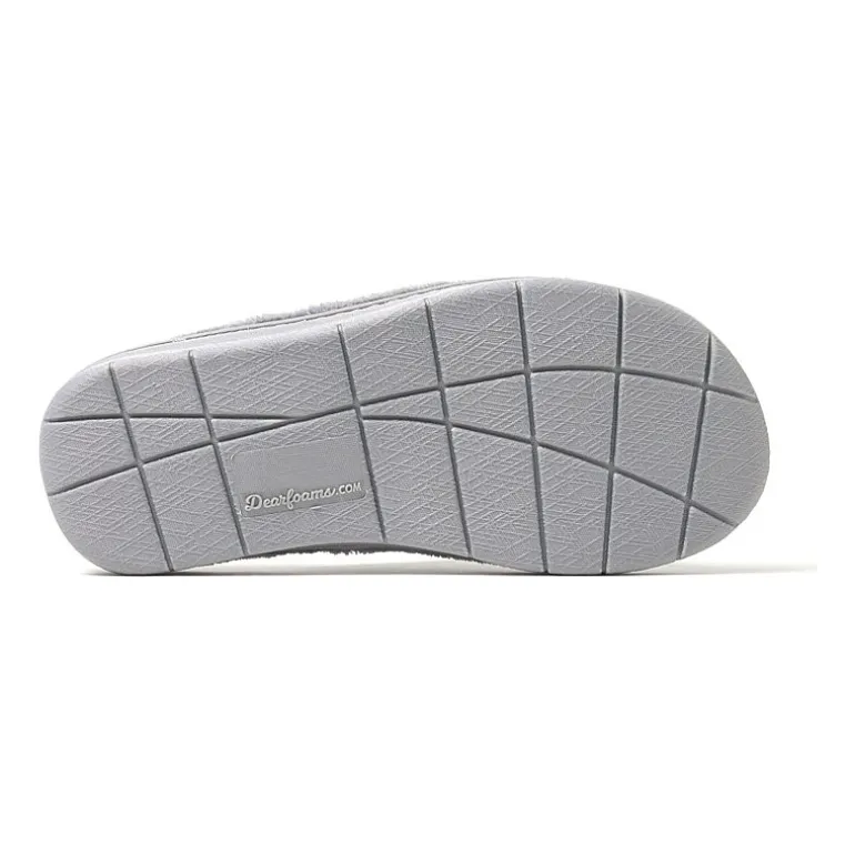 Dearfoams Wrenley Terry Thong Womens Memory Foam Slip-On Slippers