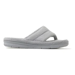 Dearfoams Wrenley Terry Thong Womens Memory Foam Slip-On Slippers