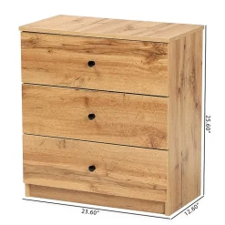 Decon Bedroom Collection Modern 3-Drawer Chest