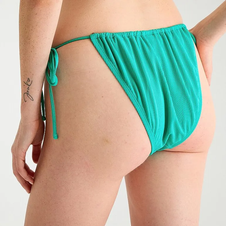 Decree Womens Lined Neon Juniors Cheeky Bikini Swimsuit Bottom
