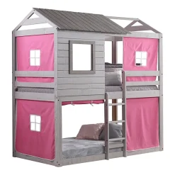Deer Blind Twin over Twin Bunkbed with Tent