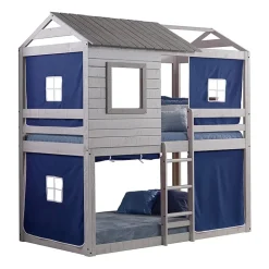 Deer Blind Twin over Twin Bunkbed with Tent