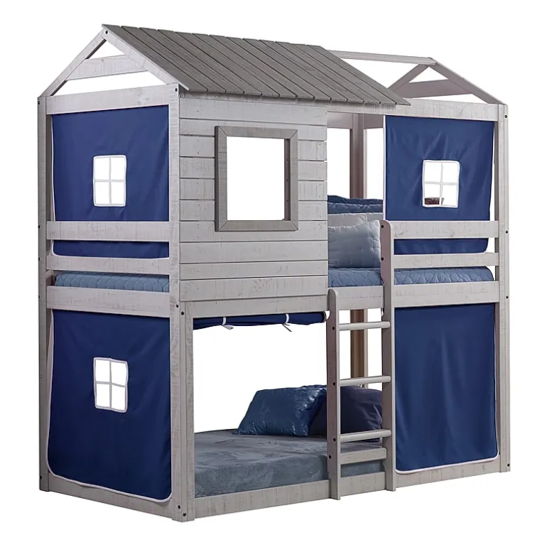Deer Blind Twin over Twin Bunkbed with Tent