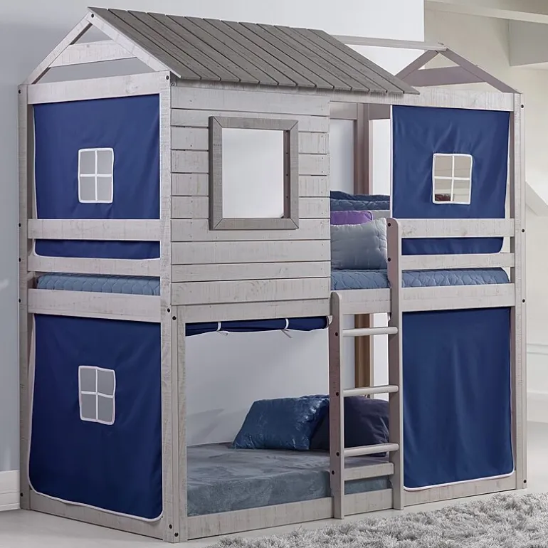 Deer Blind Twin over Twin Bunkbed with Tent