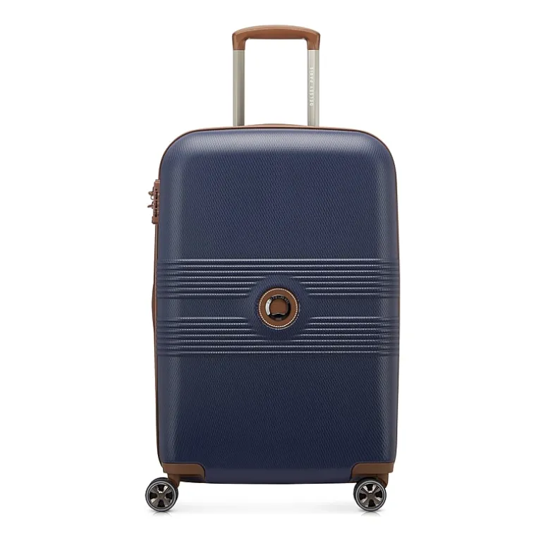 Delsey Paris Flanerie 24 Inch Hardside Checked Spinner Luggage