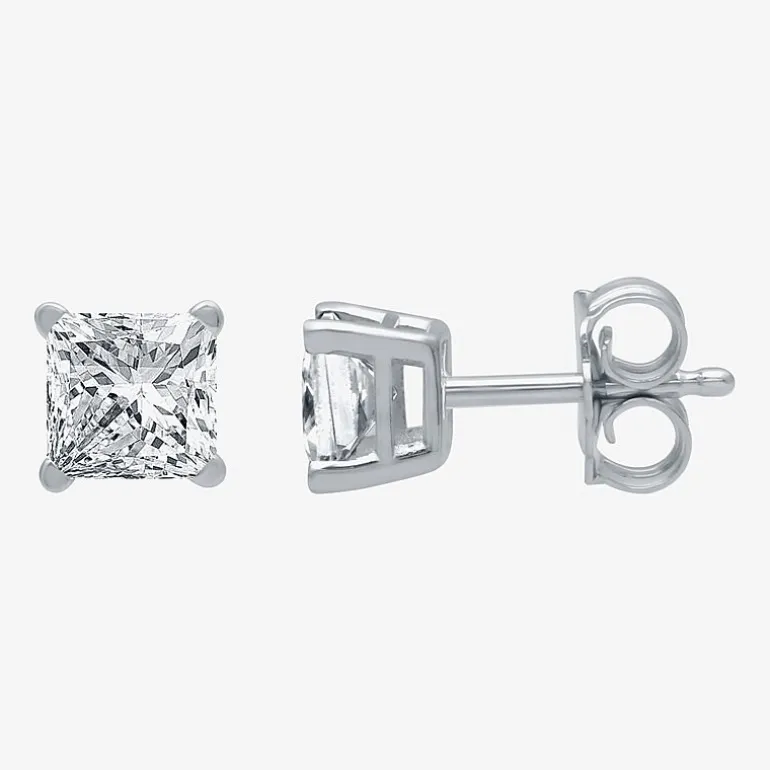 Deluxe Collection 1 CT. T.W. Natural White Diamond 14K Gold 5.2mm Stud Earrings