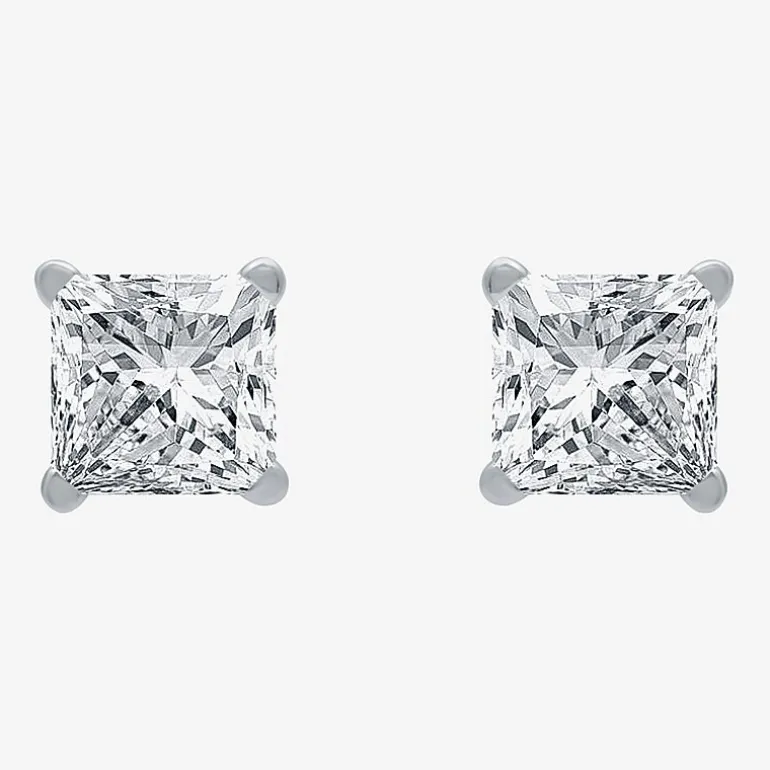 Deluxe Collection 1 CT. T.W. Natural White Diamond 14K Gold 5.2mm Stud Earrings