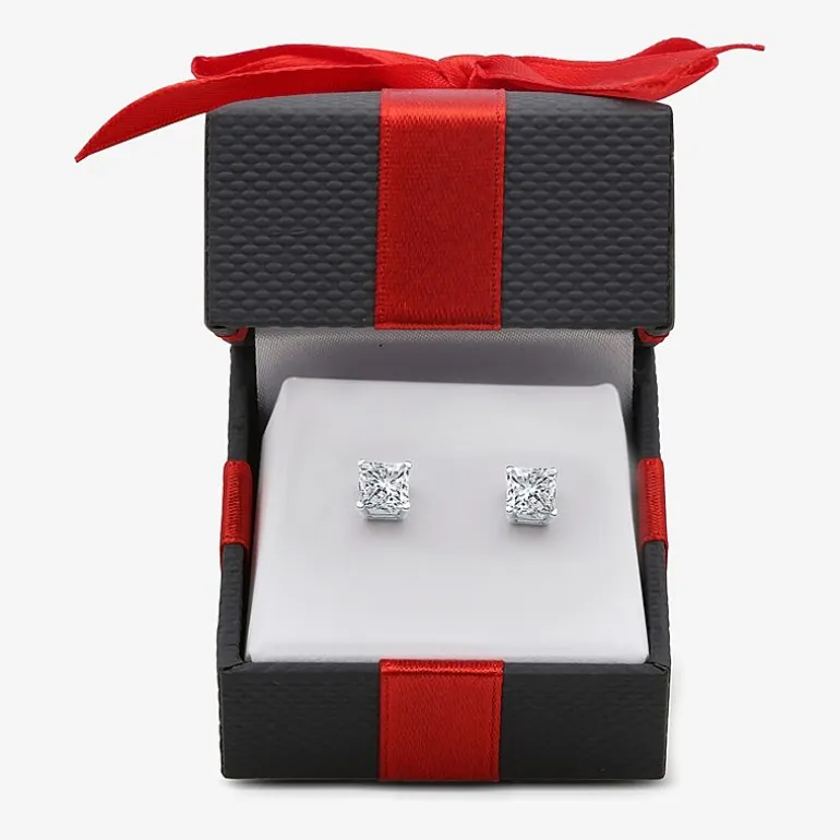 Deluxe Collection 1 CT. T.W. Natural White Diamond 14K Gold 5.2mm Stud Earrings