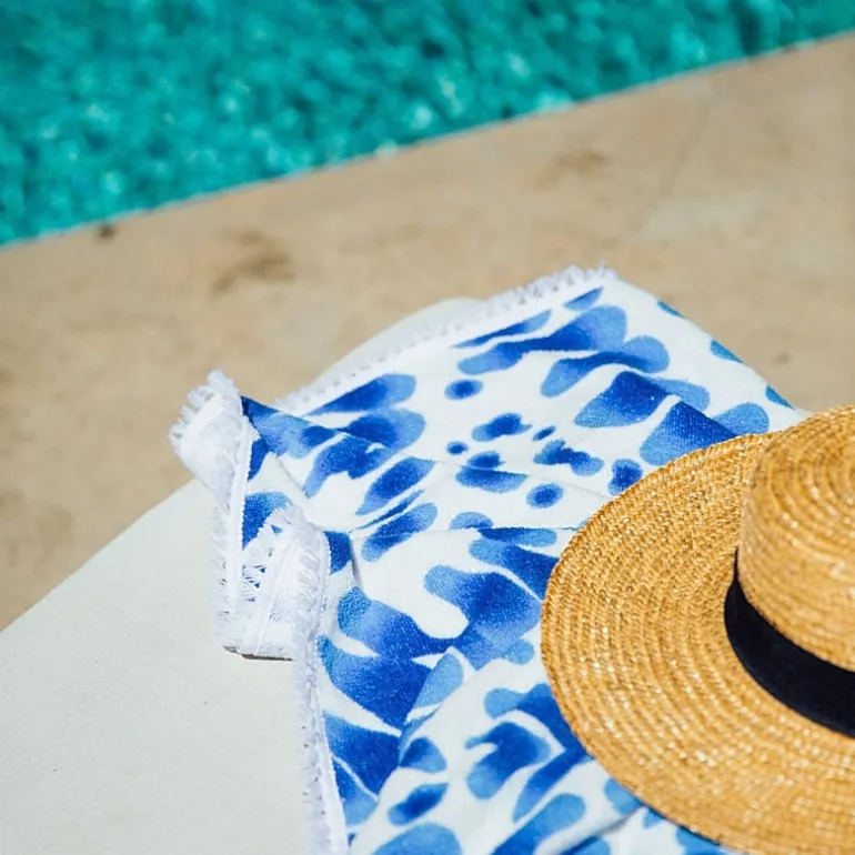 Depera Home Indigo Quick Dry Beach Towel