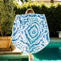Depera Home Indigo Quick Dry Beach Towel