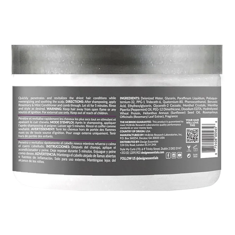 Design Essentials Rosemary And Mint Stimulating Super Moisturizing Conditioner 11 oz.