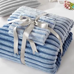 510 Design Avril Fluffy Ribbed Plush Midweight Comforter Set
